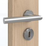 Detailansicht der Oberfläche von GARANT Schallschutztür Authentic Achat CePaL mit Lichtausschnitt LA-2