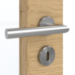 Detailansicht der Oberfläche von GARANT Schallschutztür Quer Authentic Asteiche GCK08 mit Lichtausschnitt LA-3