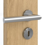 Detailansicht der Oberfläche von GARANT Schallschutztür Authentic Asteiche GCK08 mit Lichtausschnitt LA-6
