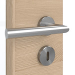 Detailansicht der Oberfläche von GARANT Schallschutztür Quer Authentic Achat GCK08 mit Lichtausschnitt LA-6