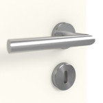 Detailansicht der Oberfläche von GARANT Schallschutztür 0105-60 Pearl White CePaL mit Lichtausschnitt LA-8