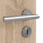 Detailansicht der Oberfläche von GARANT Schallschutztür Authentic Eiche GCK08 mit Lichtausschnitt LA-8