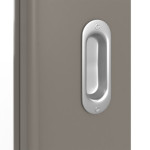 Detailansicht der Oberfläche von Schiebetür Taupe RAL 7048 Lack LA 11 Basic - Huga