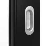 Detailansicht der Oberfläche von Schiebetür Schwarz RAL 9005 Lack LA-27 Basic - Huga