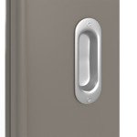 Detailansicht der Oberfläche von Schiebetür Taupe RAL 7048 Lack LA 7 Basic - Huga