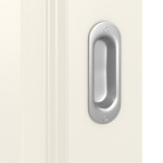 Detailansicht der Oberfläche von Piano 5 LA 1 Classic Weißlack Schiebetür - Huga