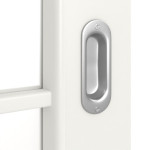 Detailansicht der Oberfläche von Piano 5 LA 3 Sprosse 2/4 Classic Weißlack Schiebetür - Huga
