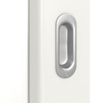 Detailansicht der Oberfläche von Piano 5 LA 3 Sprosse 2/3 Classic Weißlack Schiebetür - Huga