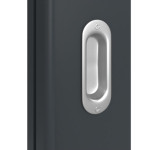 Detailansicht der Oberfläche von Groove 23 LA 27 ProLine Lack Anthrazit RAL 7016 Schiebetür - Hörmann