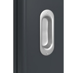 Detailansicht der Oberfläche von Groove 27 LA 27 ProLine Lack Anthrazit RAL 7016 Schiebetür - Hörmann