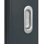 Detailansicht der Oberfläche von Groove 50 LA 8 ProLine Lack Anthrazit RAL 7016 Schiebetür - Hörmann