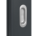 Detailansicht der Oberfläche von Signum 78 LA 27 Basic Lack Anthrazit RAL 7016 Schiebetür - Huga