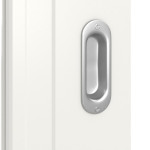 Detailansicht der Oberfläche in RAL 9016 von Lacuna 4 LA Classic Weißlack Schiebetür - Huga