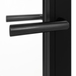 Detailansicht der Oberfläche von Innentür-Set 2-flg. Stahl Lofttür mit Sprossen 2-2 - Hörmann