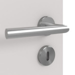 Detailansicht der Oberfläche von GARANT Wärmeschutztür U12188SD Lichtgrau GHK08