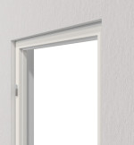 Detailansicht von Blockrahmen für Schallschutztüren Weißlack RAL 9016 - Lebo