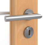 Detailbild der Oberfläche von HUGA Innentür Buche DURAT Basic mit Lichtausschnitt LA 27