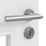 Detailbild der Oberfläche von Bütte Weiß LA 9 Basic Durat Innentür - Huga