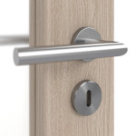 Detailbild der Oberfläche von Eiche grau LA 27 Basic Durat Innentür - Huga