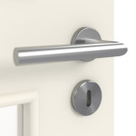 Detailbild der Oberfläche von Weiß ähnlich RAL 9010 LA 9 Basic Lack Innentür - Huga
