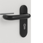 Detailansicht der Oberfläche von GARANT Brandschutztür T30 Corona 831 Silver Grey CePaL
