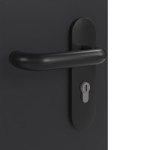 Detailansicht der Oberfläche von GARANT Brandschutztür T30 Matt RAL 9005 G-TEC