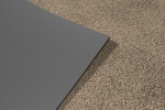 Detailansicht von Ober- und Untermaterial von Fußmatte ColourLine 959 taupe 85 x 150 cm - Entrada