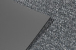 Detailansicht von Ober- und Untermaterial von Fußmatte Work 740 grau 85 x 150 cm - Entrada