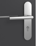 Detailansicht der Oberfläche von GARANT Wohnungseingangstür Aura 831 Matt Graphitgrau 7024 G-TEC