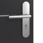 Detailansicht der Oberfläche von GARANT Wohnungseingangstür Aura 831 Matt RAL 9005 G-TEC