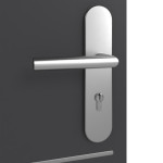 Detailansicht der Oberfläche von GARANT Wohnungseingangstür Aura 832 Matt Graphitgrau 7024 G-TEC
