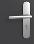 Detailansicht der Oberfläche von GARANT Wohnungseingangstür Aura 833 Matt Graphitgrau 7024 G-TEC
