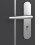 Detailansicht der Oberfläche von GARANT Wohnungseingangstür Aura 851 Matt Graphitgrau 7024 G-TEC