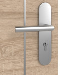 Detailansicht der Oberfläche von GARANT Wohnungseingangstür Corona 750 Quer Authentic Eiche CePaL