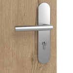 Detailansicht der Oberfläche von GARANT Wohnungseingangstür Corona 830 Authentic Risseiche CePaL