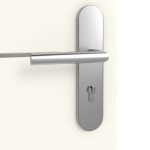 Detailansicht der Oberfläche von GARANT Wohnungseingangstür Corona 831 Pearl White CePaL