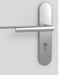 Detailansicht der Oberfläche von GARANT Wohnungseingangstür Corona 831 Silver Grey CePaL