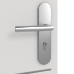 Detailansicht der Oberfläche von GARANT Wohnungseingangstür Corona 832 Silver Grey CePaL