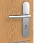 Detailansicht der Oberfläche von GARANT Wohnungseingangstür Corona 832 Eiche Premium CePaL