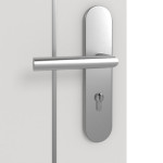 Detailansicht der Oberfläche von GARANT Wohnungseingangstür Corona 851 Silver Grey CePaL