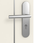 Detailansicht der Oberfläche von GARANT Wohnungseingangstür Corona 851 Weißlack 9010 CePaL