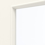 Detailansicht des Lichtausschnitts von GARANT Wohnungseingangstür 0105-60 Pearl White CePaL mit Lichtausschnitt LA-10