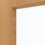 Detailansicht des Lichtausschnitts von GARANT Wohnungseingangstür Eiche Premium GCK08 mit Lichtausschnitt LA-2