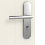Detailansicht der Oberfläche von GARANT Wohnungseingangstür Riva RI7 Weißlack 