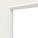 Detailansicht des Lichtausschnitts von Piano 1 LA Classic Weißlack Doppelflügeltür inkl. Zarge - Huga