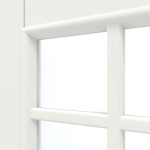 Detailansicht des Lichtausschnitts von Carolina 5 LA Lugano ClassicLine Weißlack Doppelflügeltür inkl. Zarge - Hörmann