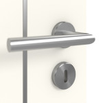 Detailansicht der Oberfläche von GARANT Doppelflügeltür Corona 851 Pearl White CePaL mit Zarge