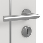 Detailansicht der Oberfläche von GARANT Doppelflügeltür Corona 851 Silver Grey CePaL mit Zarge