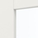 Detailansicht des Lichtausschnitts von Coso 45 LA-04 Weißlack RAL 9016 Premium Doppelflügeltür inkl. Zarge