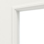 Detailansicht des Lichtausschnitts von Georgia 2 LA ClassicLine Duradecor Verkehrsweiß RAL 9016 Doppelflügeltür inkl. Zarge - Hörmann